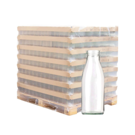 Palette de bouteille verre 100cl Fraicheur T048, la palette de 1352 bouteilles