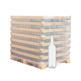 Bouteille verre blanc 750ml bordelaise, la palette de 1624