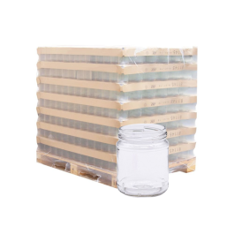 Palette de pot verre 212ml standard TO63, la palette de 3576 pots