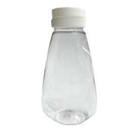 Squeezer en plastique PET cristal 250ml avec capsule valve (TO38), l'unité