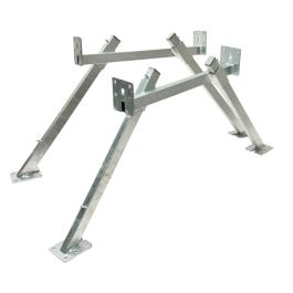 Pieds métalliques pour fabrication de support de ruche, la paire