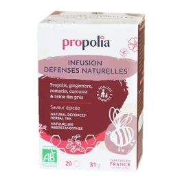 Infusion BIO Défenses naturelles Propolia, la boite de 20 sachets