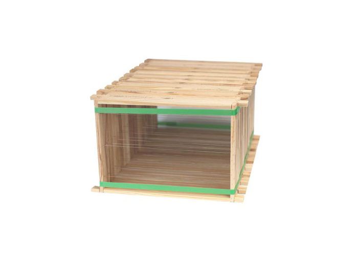 Pack de 20 cadres de ruche Warré filé inox horizontal
