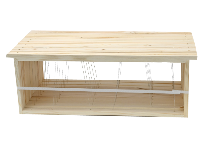 Pack de cadres de hausse Dadant filés inox oblique