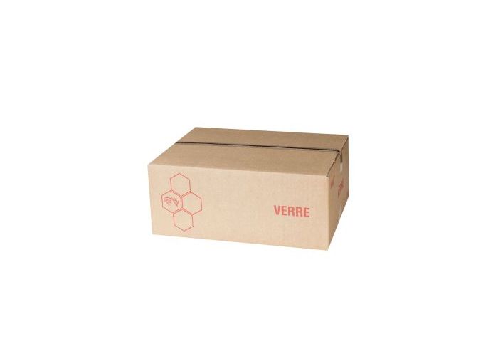carton d'emballage pour 12 pots de miel en verre de 500g