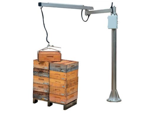 Potence pour le transfert des hausses en miellerie