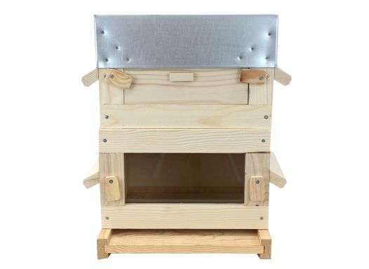 Ruche Warré vitrée avec 2 corps en épicéa