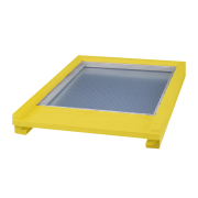 Plancher Dadant 10 BEECOLOR jaune soleil épicéa à ventilation totale
