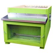 Ruche Dadant 10 ANTI FRELON verte (plancher + corps + muselière anti-frelon)