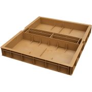 Nourrisseur Dadant 10 en plastique Nicotplast à double compartiment (cabochons vendus à part) 