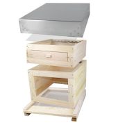 Ruche Dadant 10 Visio en épicéa avec hausse