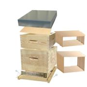 Ruche Dadant 10 NATURAPI en pin maritime avec hausse, cadres filés et quincaillerie 11F61