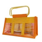 Panier toile de jute pour 3 pots 500g 