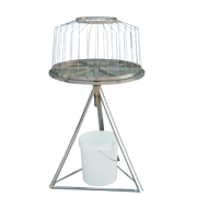 Tourniquet 30 cadres sur pieds, fond incurvé avec sortie miel