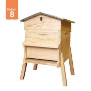 Ruche Dadant 8 Chalet NATURAPI en pin maritime 17F31