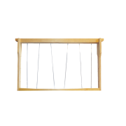 Cadre Dadant PREMIUM monté mi bois HOFFMANN hausse filé INOX oblique 9/HAUSSE 