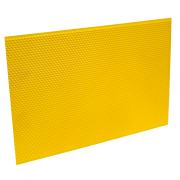 Feuille jaune alvéolée plastique Dadant corps , la feuille