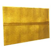 Feuille alvéolée jaune en plastique, pré-cirée, au format corps Dadant, la feuille