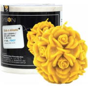 Moule silicone à bougie Boule avec roses