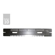 Entrée 380mm lisse avec glissières ouverture été/fermeture aérée