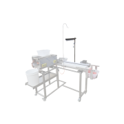 Lampe néon avec support pour tapis roulant de tri du pollen