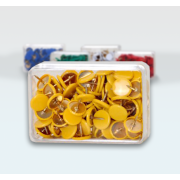 Boite de 100 punaises jaunes