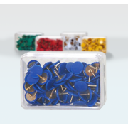Boite de 100 punaises bleues