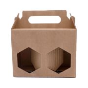 Présentoir en carton ondulé pour 2 pots de 385ml