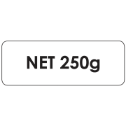 Étiquette poids "net 250g" LA ROULEAU DE 1000