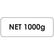 Étiquette poids "net 1000g" LA ROULEAU DE 1000
