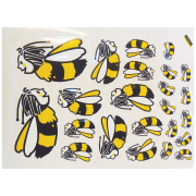 Autocollants, planche 23 abeilles apifun adhésives