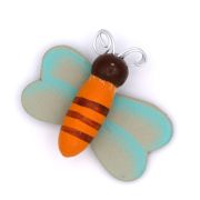 Sachet de 8 abeilles adhésives décorées