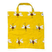 Sac Abeille en tissu jaune