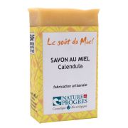 Savon solide artisanal, miel, calendula, le savon de 100g 