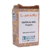 Savon solide artisanal à la propolis (miel, propolis), le savon de 100g