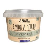 Base pour savon transparente, le pot de 500g