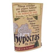 Mélange pour fabriquer un hypocras au miel maison, avec recette, le kit pour 2x75cl
