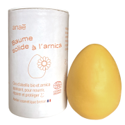 Baume solide à la cire d'abeille et à l'arnica, le baume de 50g