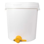 Maturateur plastique alimentaire 40kg (30L) avec robinet, couvercle et poignées.