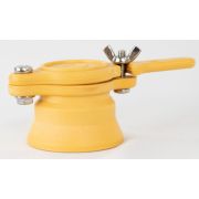 Robinet clapet plastique 40/49 jaune avec manchon et joint