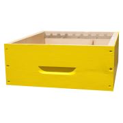 Hausse Dadant 10 en épicéa BEECOLOR jaune soleil pour 9 cadres droits