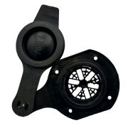 Entrée ronde en plastique modulable 3 fonctions : entrée/ventilation/nourrisseur