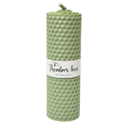 Bougie en cire d'abeille menthe poivrée cylindrique - Taille M 
