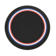 Capsule twist-off noir mat avec ruban tricolore pour pots de miel