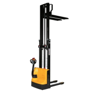 Gerbeur electrique 1500kg levée 3m double mat hauteur mat baissé 