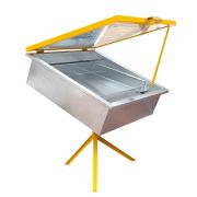 Cérificateur solaire double vitre, en tôle galvanisée avec pieds 