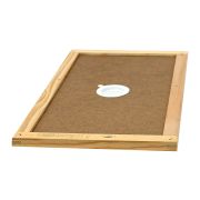 Couvre-cadres de ruchette Dadant 6 en isorel encadré (17 mm), percé avec bouchon