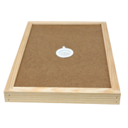 couvre-cadres encadré pour ruchette dadant 6 percé avec bouchon