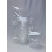 VIDE-RUCHER Lot de 10 Pots en plastique Nicot 1kg "Miel récolté en France"