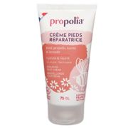 Crème pieds réparatrice au miel, propolis, karité et lavande Propolia, le tube de 75ml